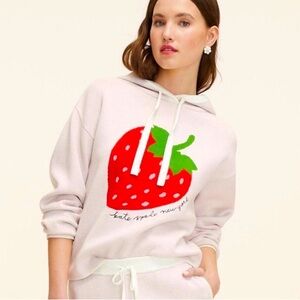 🆕 KATE SPADE NY Strawberry Hooded Sweatshirt